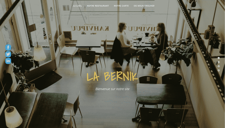Site web du restaurant labernik